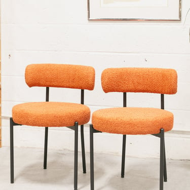 Orange Nubby Chair