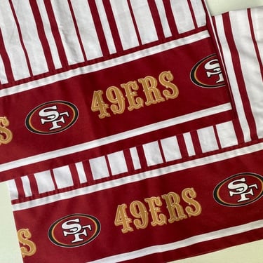 Vintage San Francisco 49'ers Pillowcase Set, NFL Sports, Football, Joe Montana, Niner's Fans, 49ers 