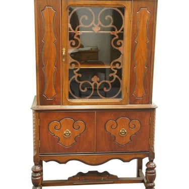 CHICASAW FURNITURE European Tudor Style 36" Curio Cabinet 