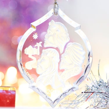 VINTAGE: 2000 - LENOX German Crystal Three Kings Christmas Ornament in Box - Lenox Inspirational Treasures of The Heart - SKU 26-B-00033861 