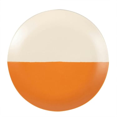 Nicola Spring Ceramic Dipped Dinner Plate - Orange