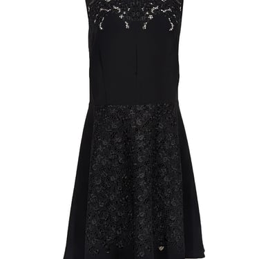 Rag & Bone - Black Sleeveless Lace Detail Dress Sz 0