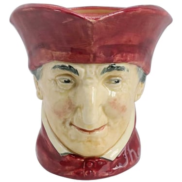 1940's Large Vintage English Royal Doulton Porcelain The Cardinal D5614 Character Jug / Face Pitcher 