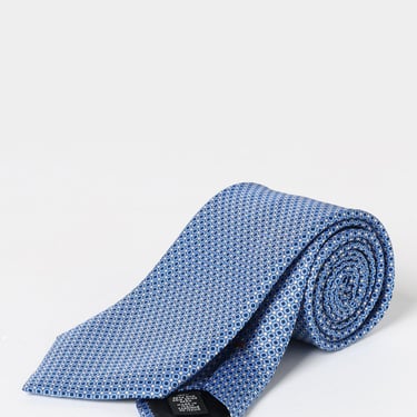 Zegna Tie Men Gnawed Blue Men