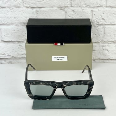 Thom Browne 52MM Square Eyeglasses, Tortoise Grey