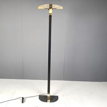 Vintage murano glass floor lamp, 1980s - vintage italian design floor lamp -vintage design floor lamp 