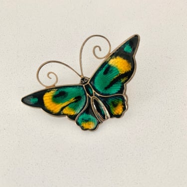 David-Andersen Norway Sterling Butterfly Brooch 