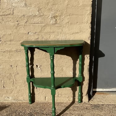 Green Demilune Table