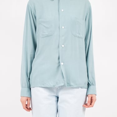 1940s Riggs Sportswear Robins Egg Blue Button Down Shirt