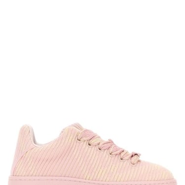 Burberry Woman Embroidered Fabric Box Sneakers