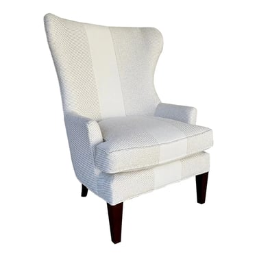 Modern White Surfside Wingback Chair