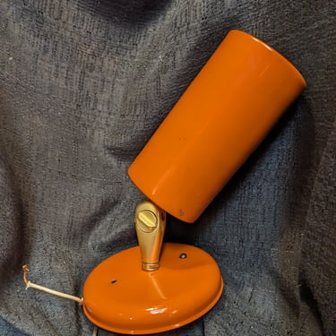Vintage 60s Orange Flush Mount light