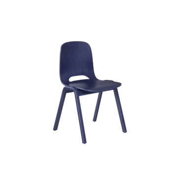 blue touchwood chair