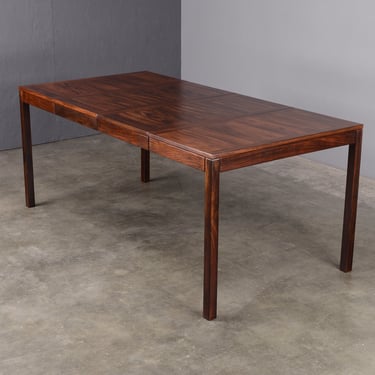Danish Modern Rosewood Square-to-Rectangle Dining Table 