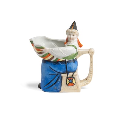 Swedish Milk Pitcher with Folk Woman