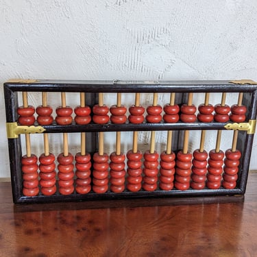 Vintage Abacus Soroban Chinese Calculator 