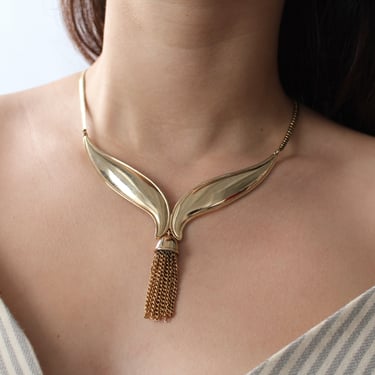 Vintage Avon Tassel Collar Necklace