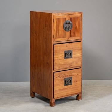 Tall Asian Style 2 Door 2 Drawer Chest