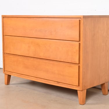 Leslie Diamond for Conant Ball Mid-Century Modern Solid Birch Three-Drawer Dresser, 1950s