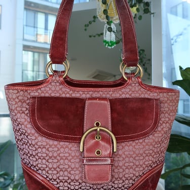 Vintage Coach Bag Retro 1990s Soho Belted Pouch | Retrospect