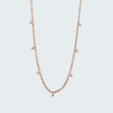 Diamond Sprinkle Tennis Necklace