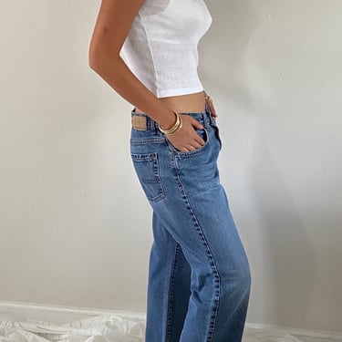 90s Calvin Klein jeans / vintage soft faded baggy slouchy boyfriend boot leg Calvin Klein dad jeans | 33x29 
