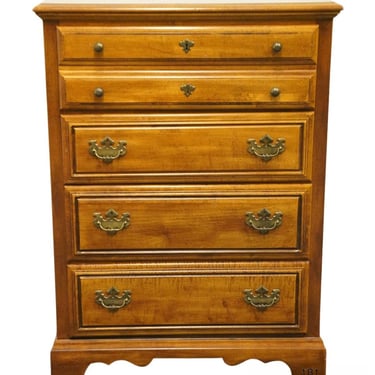 AMERICAN DREW Solid Hard Rock Maple Colonial / Early American 32" Chest of Drawers 38-200 
