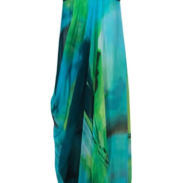 BCBG Max Azria - Multicolor Strapless Maxi Dress Sz 2