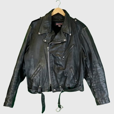 Vintage Brooks W Rider Motorcycle Leather Jacket