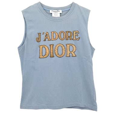 Christian Dior 2003 Sleeveless Top Light Blue #40