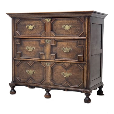 Free Shipping Within Continental US - Antique Circa 1590’s English Jacobean Dresser Dovetail Drawers. 
