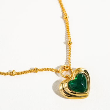 Girona 18K Gold Plated Petite Heart Necklace
