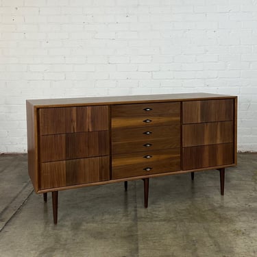 Walnut dresser by American Of Martinsville 