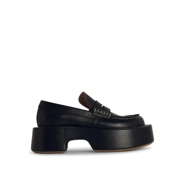 Jw Anderson 'Platform' Black Leather Loafers Women