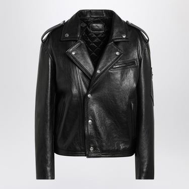 Prada Black Leather Jacket Women