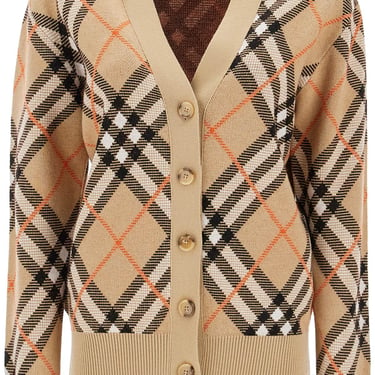 Burberry Oversized Tartan Cardigan Women