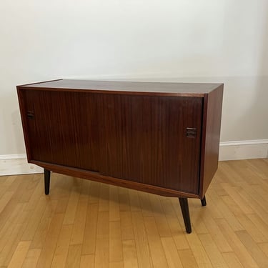 Small Two-Door Danish Modern Rosewood Sideboard