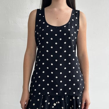 Mondi Black and White Polka Dot Shell (M)