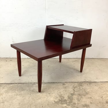 Mid-Century Two Tier End Table or Lamp Table 