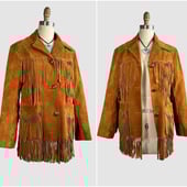 ジャケット・アウター 70s PIONEER WEAR western fringe jacket Vintage 1970s Pioneer Wear Fringe Leather Jacket / Fringe