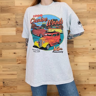 1998 Vintage Cruise To The Woods Hot Rod Cars Tee Shirt T-Shirt 