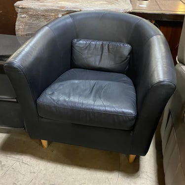 Black Leather IKEA Tullsta Chair