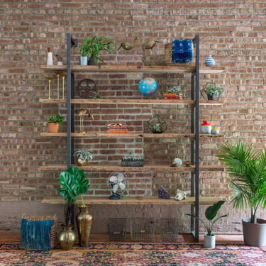 Barn Harvest Wood Custom Shelving Loft Organization System with choise of wood thickness, finish, and support style. 