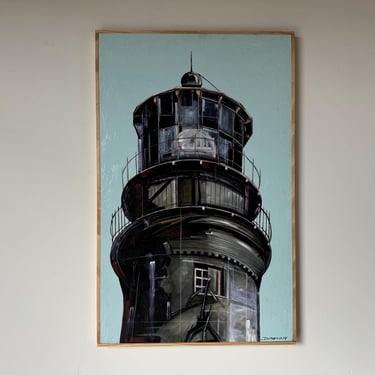 Dimar Lighthouse  Oil Painting on Plywood 