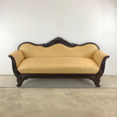 Antique Three Seat Empire Sofa after Duncan Phyfe 