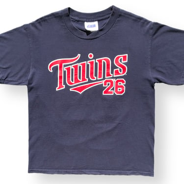 Vintage 2003 Minnesota Twins MLB Baseball A. J. Pierzynski Jersey T-Shirt Size Medium/Large 