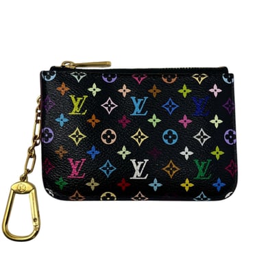 Louis Vuitton Black Murakami Keychain Wallet