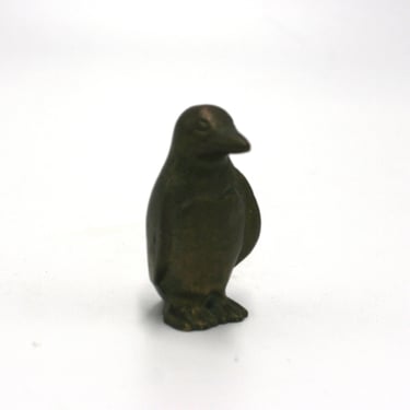 vintage brass penguin 