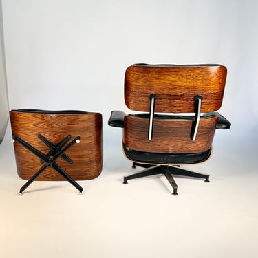 Eames Lounge Chair & Ottoman 670/671 – Third Generation: Early 1970s | Rosewood & Black Leather