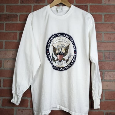 Vintage 90s 54th Presidential Inauguration  ORIGINAL Longsleeve Tee - Large 